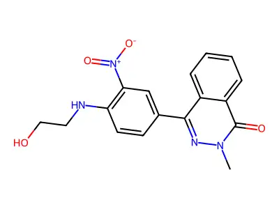 4-[4-(2-Hydroxyethylamino)-3-nitrophenyl]-2-methylphthalazin-1-one structure