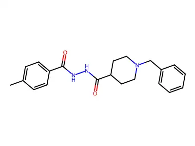 N'-[(1-benzyl-4-piperidinyl)carbonyl]-4-methylbenzenecarbohydrazide structure