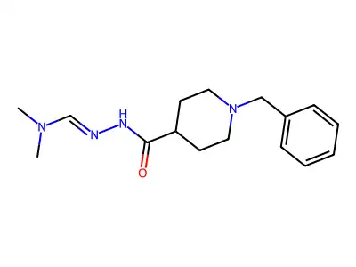 1-benzyl-N'-[(dimethylamino)methylidene]piperidine-4-carbohydrazide structure