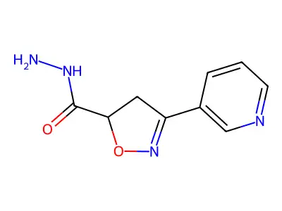 3-(3-Pyridinyl)-4,5-dihydro-5-isoxazolecarbohydrazide structure