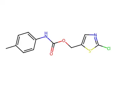(2-chloro-1,3-thiazol-5-yl)methyl N-(4-methylphenyl)carbamate structure