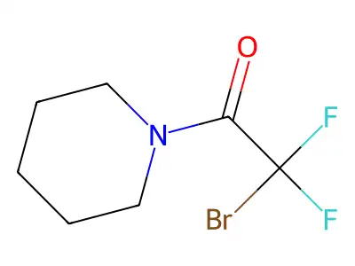 2-Bromo-2,2-difluoro-1-piperidino-1-ethanone structure