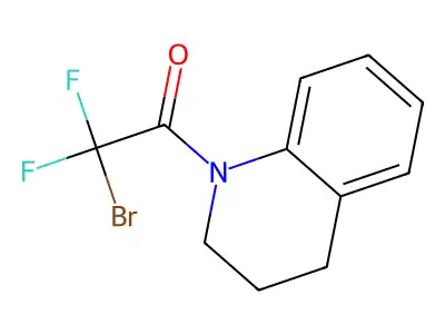 2-bromo-1-[3,4-dihydro-1(2H)-quinolinyl]-2,2-difluoro-1-ethanone structure