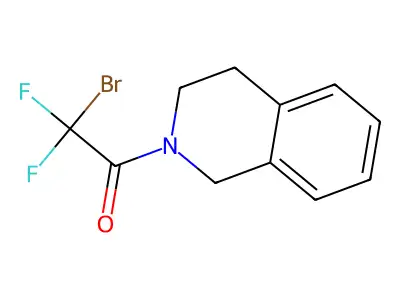 2-bromo-1-[3,4-dihydro-2(1H)-isoquinolinyl]-2,2-difluoro-1-ethanone structure
