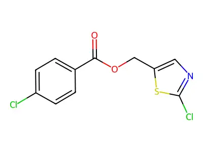 (2-Chloro-1,3-thiazol-5-yl)methyl 4-chlorobenzoate structure