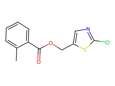 (2-Chloro-1,3-thiazol-5-yl)methyl 2-methylbenzoate structure