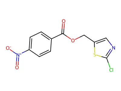 (2-Chloro-1,3-thiazol-5-yl)methyl 4-nitrobenzenecarboxylate structure