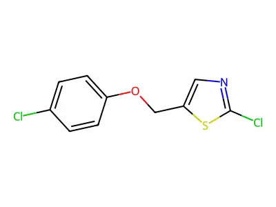 2-Chloro-5-[(4-chlorophenoxy)methyl]-1,3-thiazole structure