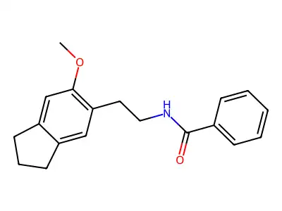 Benzamide, N-(2-(2,3-dihydro-6-methoxy-1H-inden-5-yl)ethyl)- structure