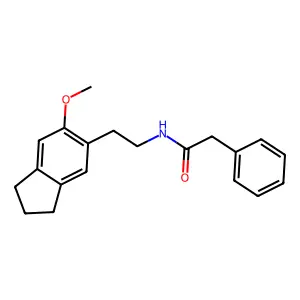 Acetamide, N-(2-(5-methoxyindan-6-yl)ethyl)-2-phenyl- structure