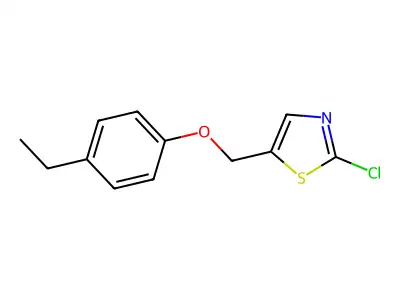2-Chloro-5-[(4-ethylphenoxy)methyl]-1,3-thiazole structure