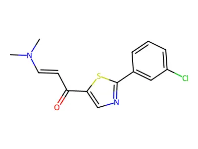 1-[2-(3-Chlorophenyl)-1,3-thiazol-5-yl]-3-(dimethylamino)prop-2-en-1-one structure