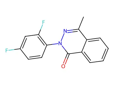 2-(2,4-difluorophenyl)-4-methyl-1(2H)-phthalazinone structure