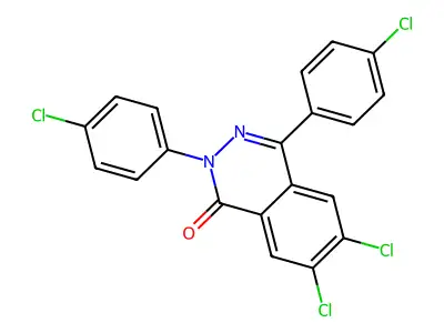6,7-Dichloro-2,4-bis(4-chlorophenyl)phthalazin-1-one structure