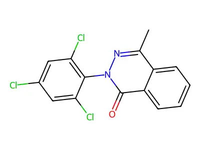 4-methyl-2-(2,4,6-trichlorophenyl)-1(2H)-phthalazinone structure