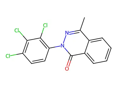4-methyl-2-(2,3,4-trichlorophenyl)-1(2H)-phthalazinone structure