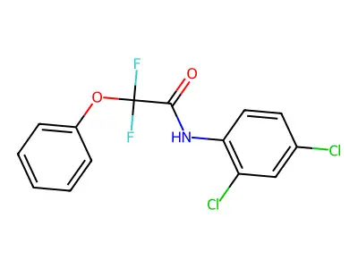N-(2,4-dichlorophenyl)-2,2-difluoro-2-phenoxyacetamide structure