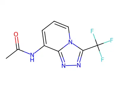 N-[3-(trifluoromethyl)[1,2,4]triazolo[4,3-a]pyridin-8-yl]acetamide structure