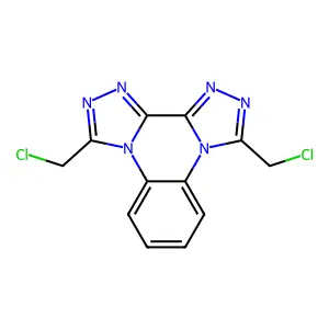 3,10-Bis(chloromethyl)di[1,2,4]triazolo[4,3-a:3,4-c]quinoxaline structure