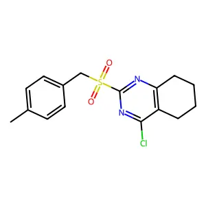 4-Chloro-2-[(4-methylbenzyl)sulfonyl]-5,6,7,8-tetrahydroquinazoline structure