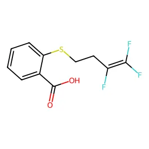 2-[(3,4,4-Trifluoro-3-butenyl)sulfanyl]benzenecarboxylic acid structure