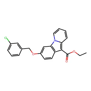 Ethyl 3-[(3-chlorobenzyl)oxy]pyrido[1,2-a]indole-10-carboxylate structure
