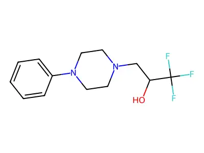 1,1,1-Trifluoro-3-(4-phenylpiperazin-1-yl)propan-2-ol structure