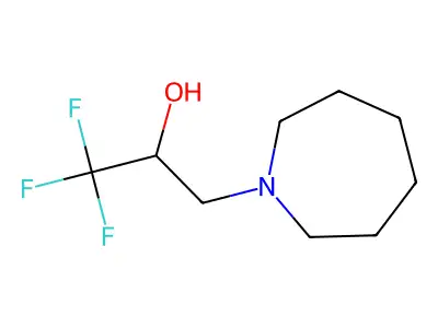 3-(Azepan-1-yl)-1,1,1-trifluoropropan-2-ol structure