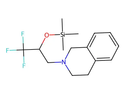 2-{3,3,3-Trifluoro-2-[(trimethylsilyl)oxy]propyl}-1,2,3,4-tetrahydroisoquinoline structure