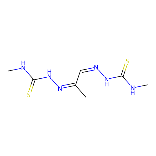 methylglyoxal bis-4-methylthiosemicarbazone structure