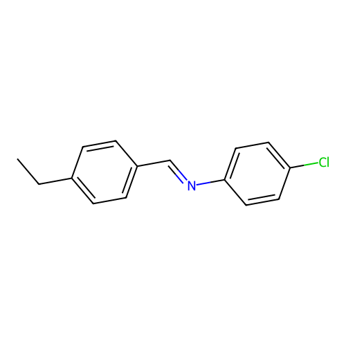 N-(4-chlorophenyl)-1-(4-ethylphenyl)methanimine structure