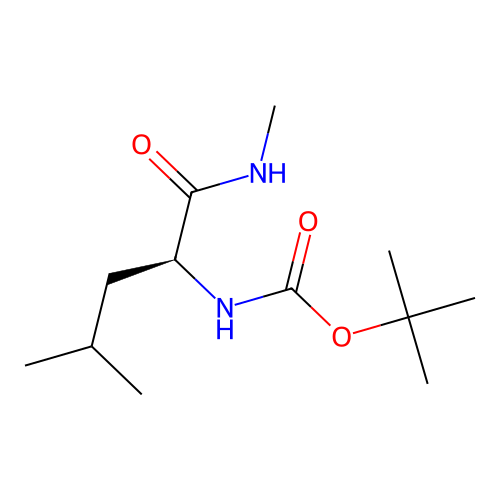 1,1-Dimethylethyl N-[(1S)-3-methyl-1-[(methylamino)carbonyl]butyl]carbamate structure