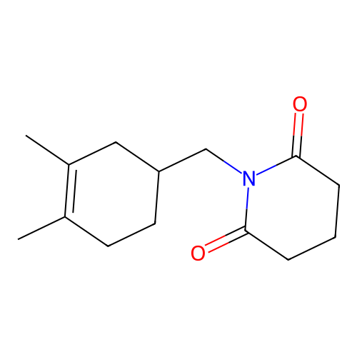 1-[(3,4-Dimethyl-3-cyclohexen-1-yl)methyl]-2,6-piperidinedione structure