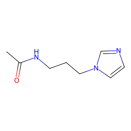 N-(3-imidazol-1-ylpropyl)acetamide structure