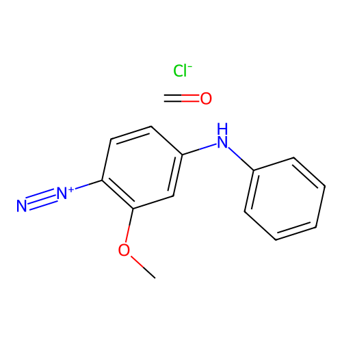 4-Anilino-2-methoxybenzene-1-diazonium chloride--formaldehyde (1/1/1) structure