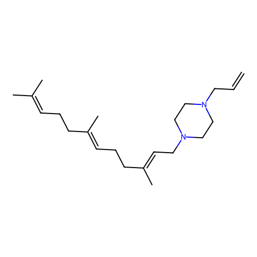 Piperazine, 1-allyl-4-(3,7,11-trimethyl-2,6,10-dodecatrienyl)- structure