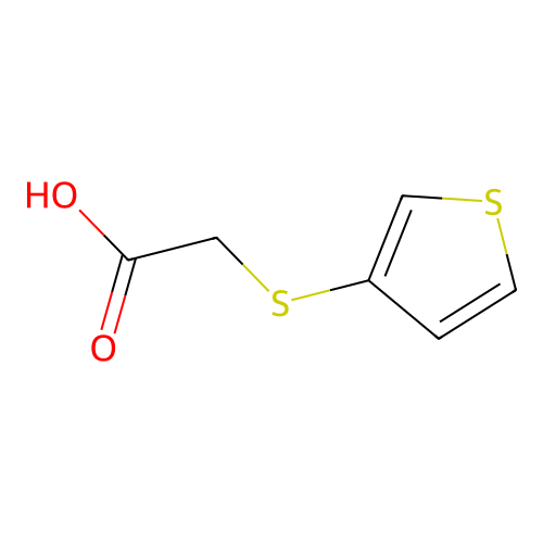 (3-Thienylsulfanyl)acetic acid structure