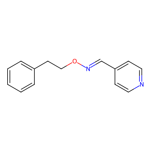 4-Pyridinealdoxime O-phenethyl ether structure