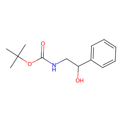 tert-butyl N-(2-hydroxy-2-phenylethyl)carbamate structure