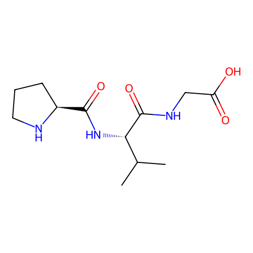 H-Pro-Val-Gly-OH structure
