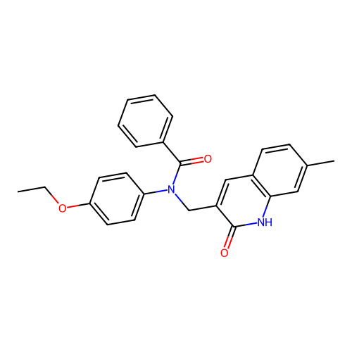 N-(4-ethoxyphenyl)-N-((2-hydroxy-7-methylquinolin-3-yl)methyl)benzamide structure