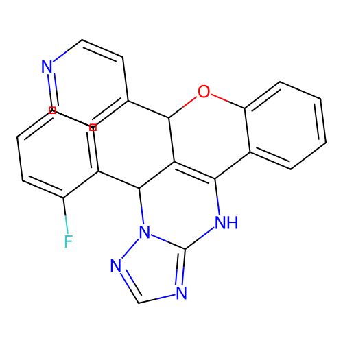 C23H16FN5O structure
