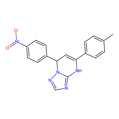 5-(4-Methylphenyl)-7-(4-nitrophenyl)-4,7-dihydro[1,2,4]triazolo[1,5-a]pyrimidine structure
