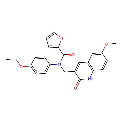 N-(4-ethoxyphenyl)-N-((2-hydroxy-6-methoxyquinolin-3-yl)methyl)furan-2-carboxamide structure