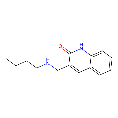 3-((Butylamino)methyl)quinolin-2(1H)-one structure