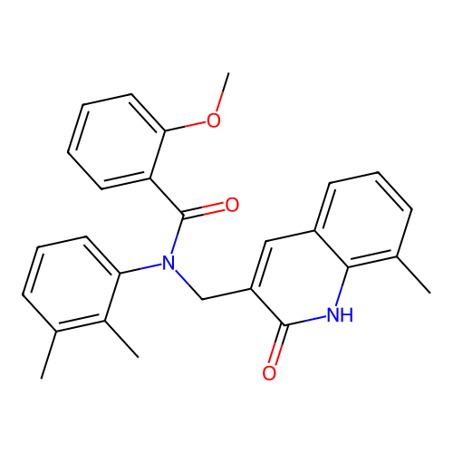 N-(2,3-dimethylphenyl)-2-methoxy-N-[(8-methyl-2-oxo-1H-quinolin-3-yl)methyl]benzamide structure