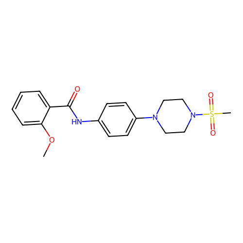 N-[4-(4-Methanesulfonyl-piperazin-1-yl)-phenyl]-2-methoxy-benzamide structure