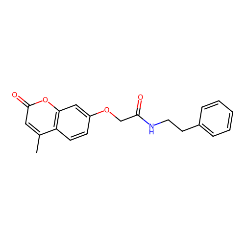 2-(4-Methyl-2-oxo-2H-chromen-7-yloxy)-N-phenethyl-acetamide structure