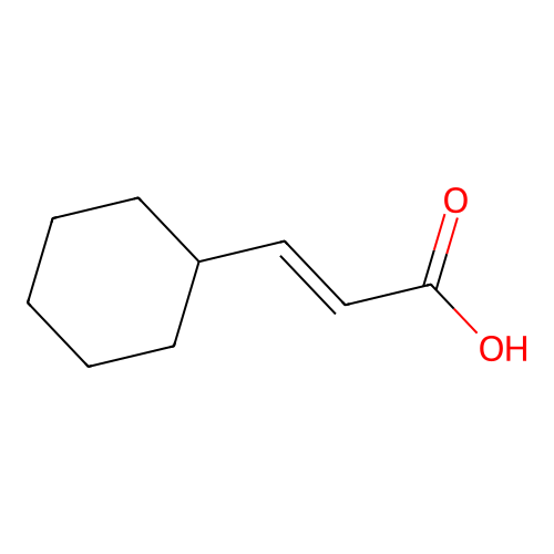3-环己基丙烯酸 structure