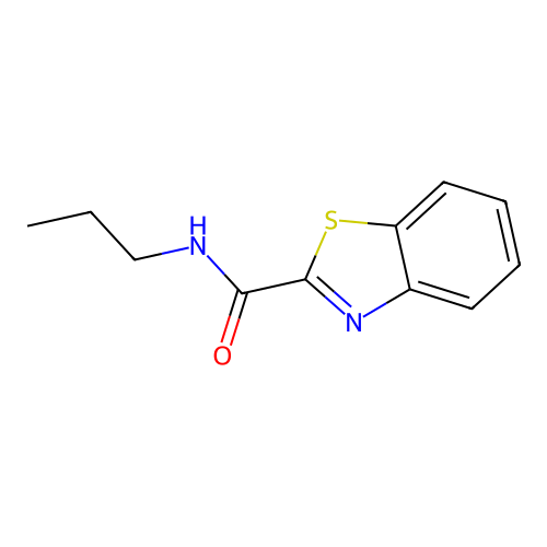 N-propyl-1,3-benzothiazole-2-carboxamide structure